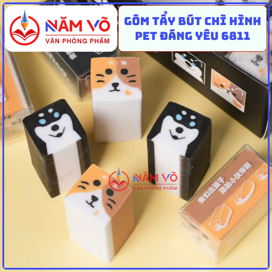 Gôm Chó Husky 6811 (30 Cái/Hộp, 60 Hộp/Thùng)