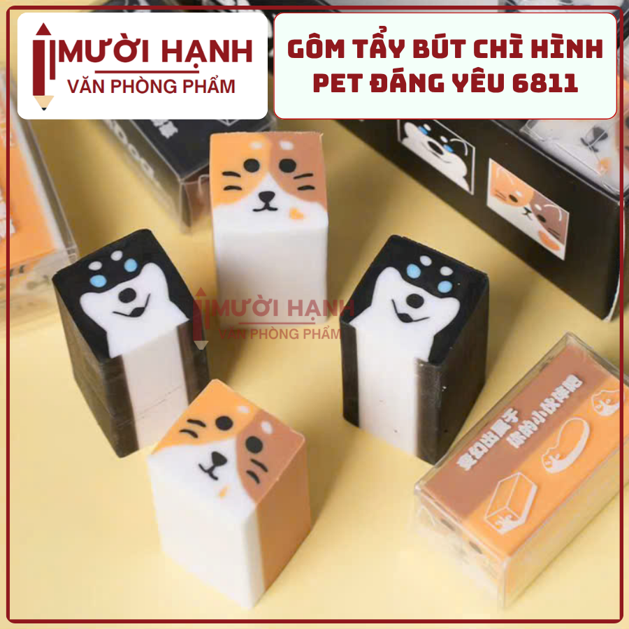 Gôm Chó Husky 6811 (30 Cái/Hộp, 60 Hộp/Thùng)