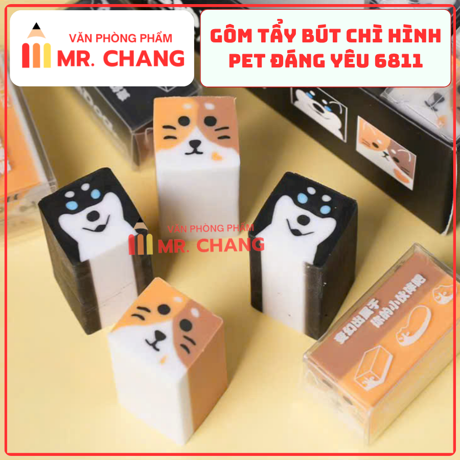 Gôm Chó Husky 6811 (30 Cái/Hộp, 60 Hộp/Thùng)