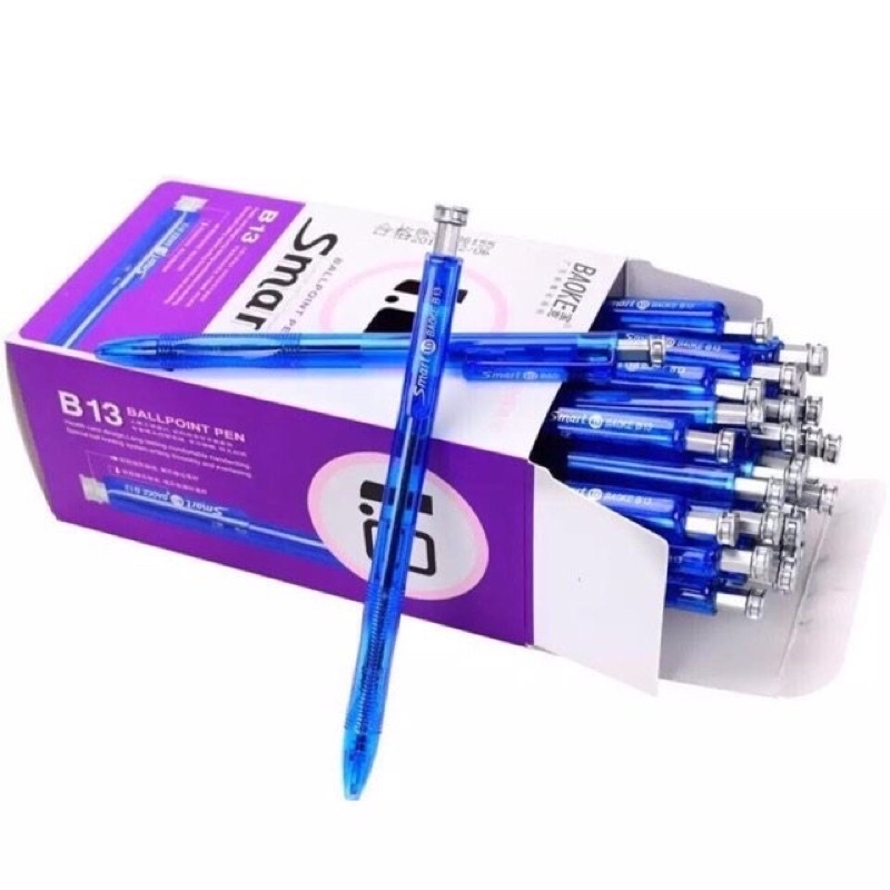 . Bút Bi Xanh Baoke/ Aihao Smart B13 (48 Cây/ Hộp; 60 Hộp/ Thùng)