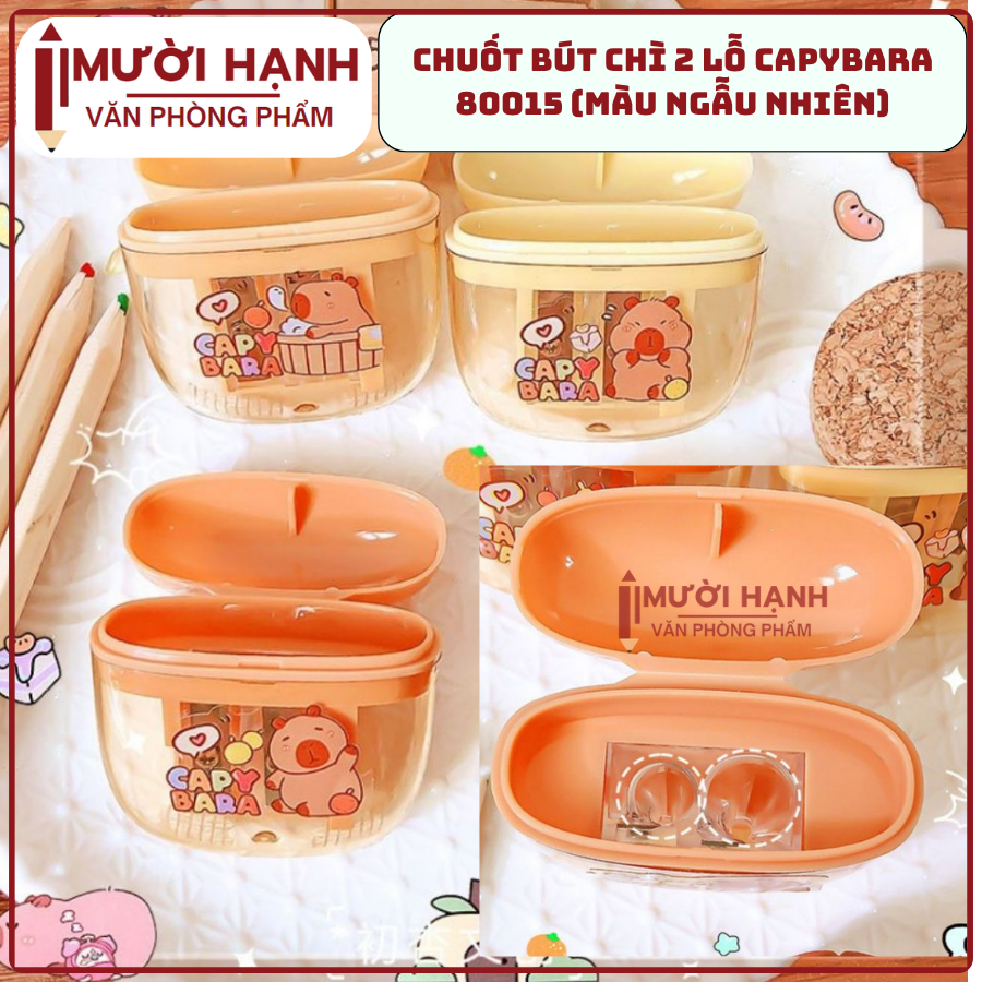Gọt Hộp 2 Lỗ CapyBara 80015 (48 Cái/Hộp, 30 Hộp/Thùng)