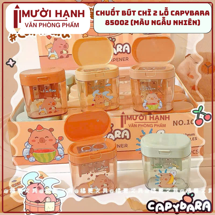 Gọt Hộp 2 Lỗ CapyBara 85002 (48 Cái/Hộp, 30 Hộp/Thùng)