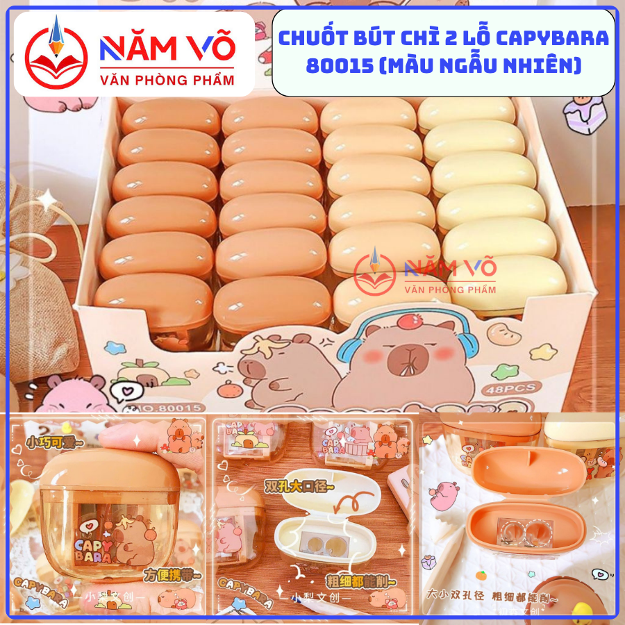 Gọt Hộp 2 Lỗ CapyBara 80015 (48 Cái/Hộp, 30 Hộp/Thùng)