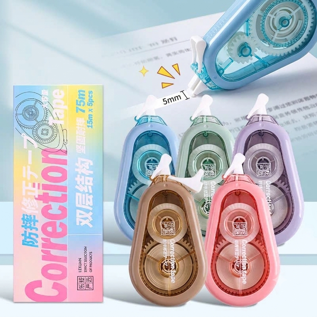 Bút Xoá Kéo 5 Cây 4009 (5 Cái/Hộp, 400 Hộp/1 Thùng)