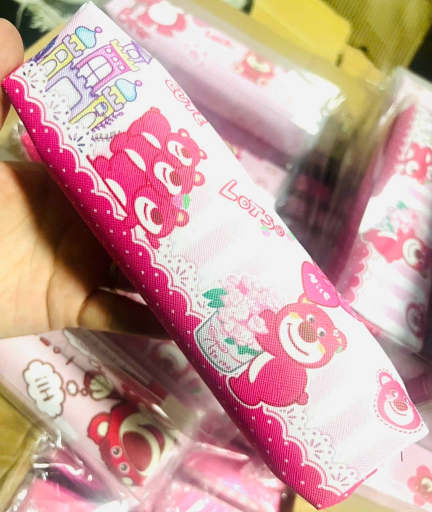 Ví Ống Vải 12 Cái Gấu Dâu, Khủng Long (12 Cái/ Lốc; 480 Cái/ Thùng)