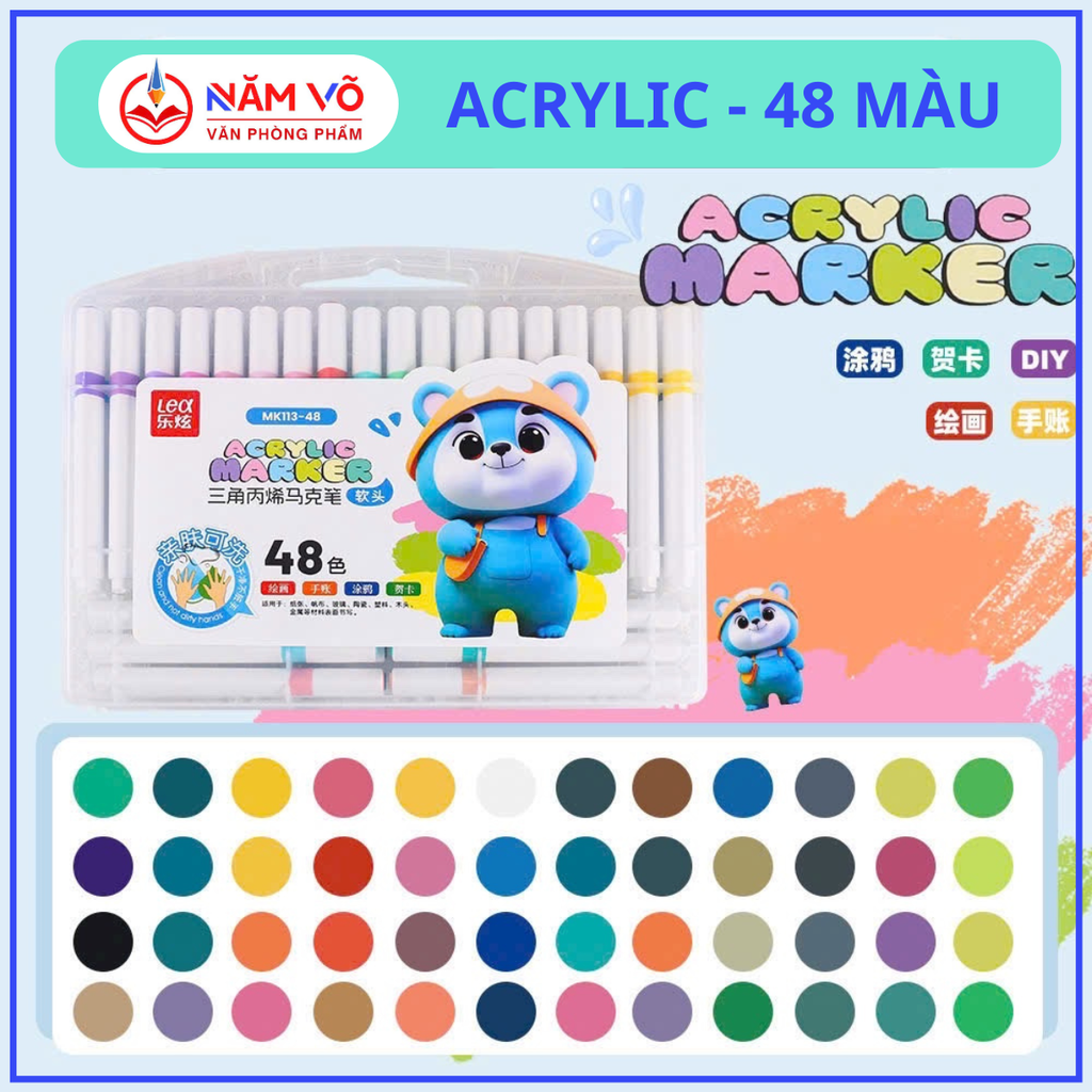 Màu Acrylic Lex MK 113 (Thân Tam Giác, Ngòi Nhọn)