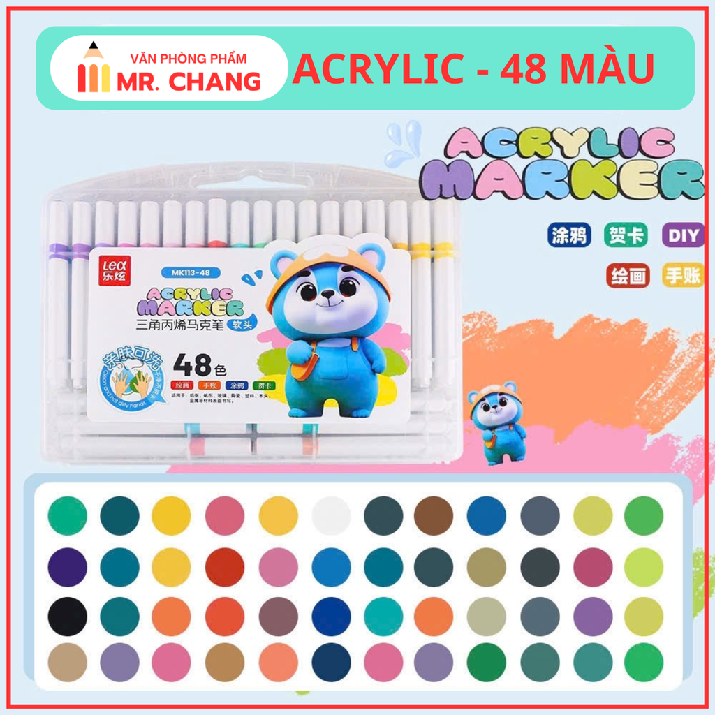 Màu Acrylic Lex MK 113 (Thân Tam Giác, Ngòi Nhọn)