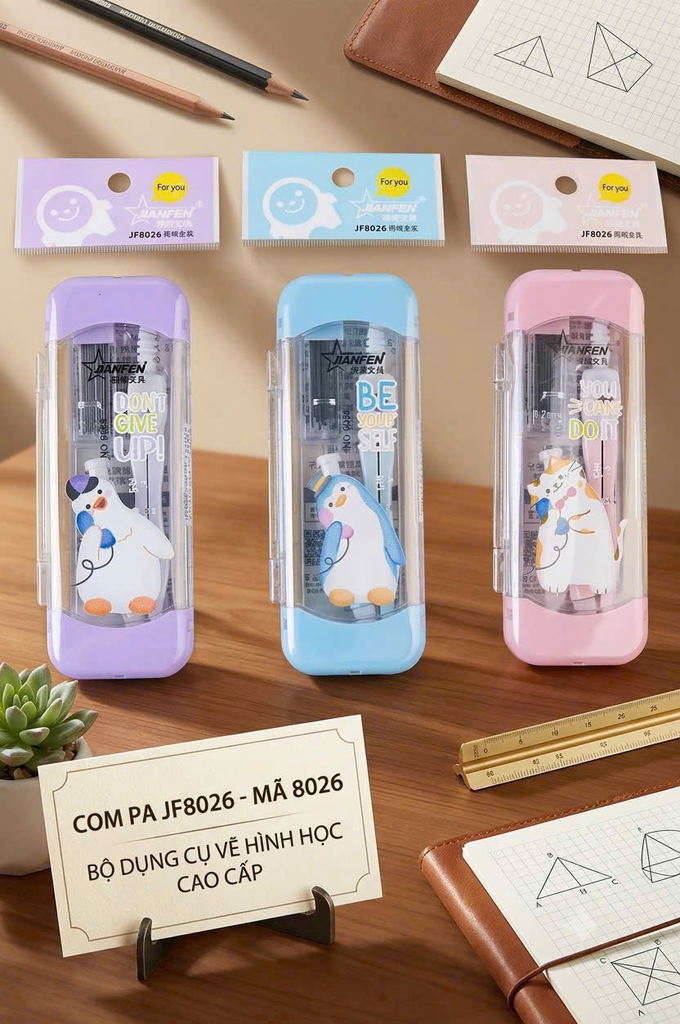 Compa Bút Chì Bấm 8026 (12 Cái/ Hộp; 30 Hộp/ Thùng)
