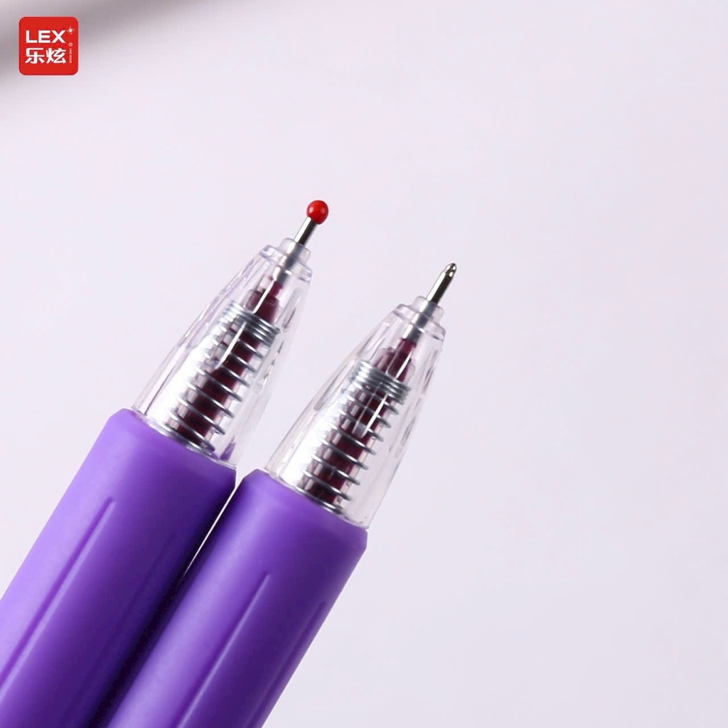 Kệ Bút Gel Bấm T8 Lex Mực Tím (96 Cây/ Kệ; 4 Kệ/ Lốc; 24 Kệ/ Thùng)