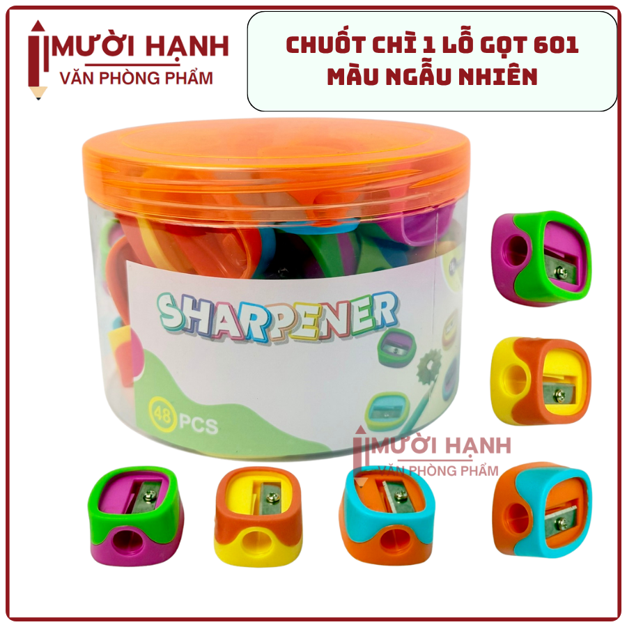 Lon Chuốt Bút Chì Màu Sắc Dễ Thương 601 (48 Cái/Lon, 100 Lon/1 Thùng)