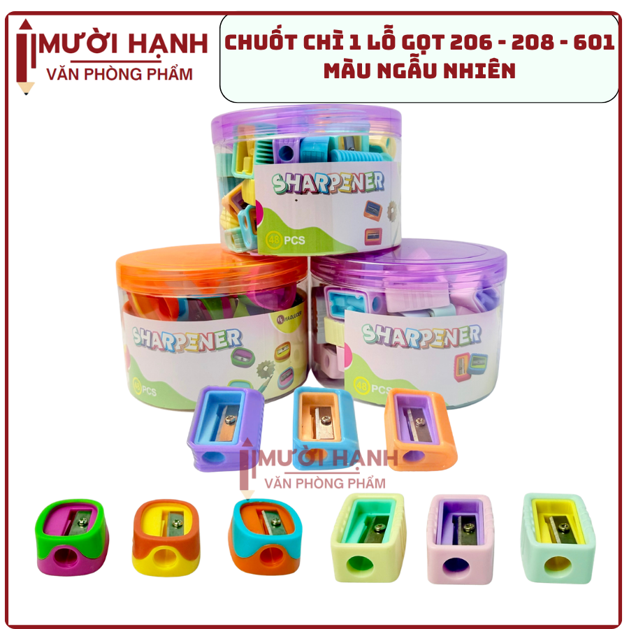 Lon Chuốt Bút Chì Màu Sắc Dễ Thương 206 (48 Cái/Lon, 100 Lon/1 Thùng)