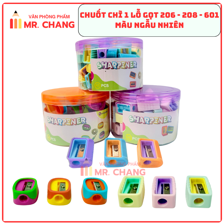 Lon Chuốt Bút Chì Màu Sắc Dễ Thương 206 (48 Cái/Lon, 100 Lon/1 Thùng)