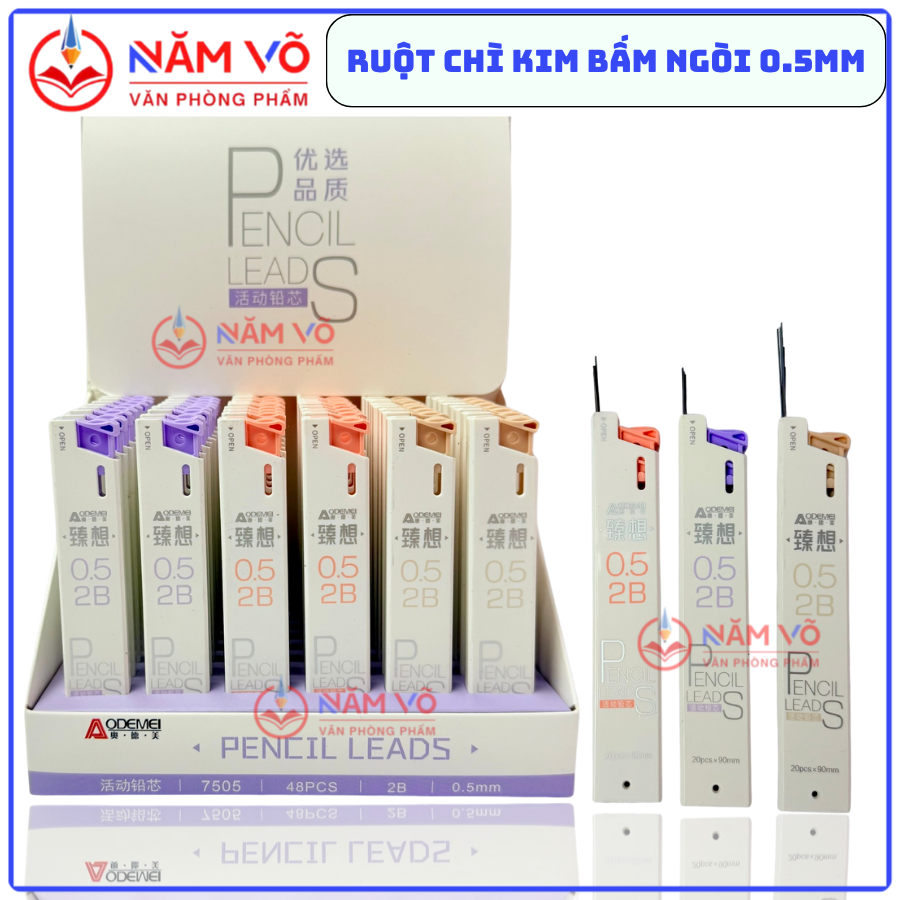 Ruột Chì Aodemei 7505 (1 Hộp/48 Ống, 24 Hộp/Thùng)