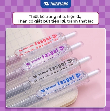 TL - Bút Fasgel GEL068 (Xanh, Tím) (20 Cây/Hộp)