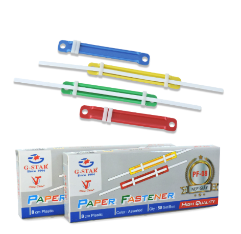 G-Star Nẹp Giấy PF08 (50 Bộ/Hộp; 10 Hộp/Lốc; 100 Hộp/Thùng)