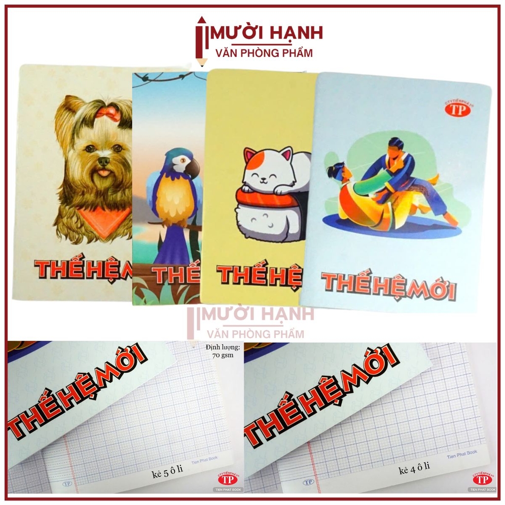 Tập 96 Trang Thế Hệ Mới 5 ÔLI (10 Quyển/Lốc) (100 Quyển/Cây)