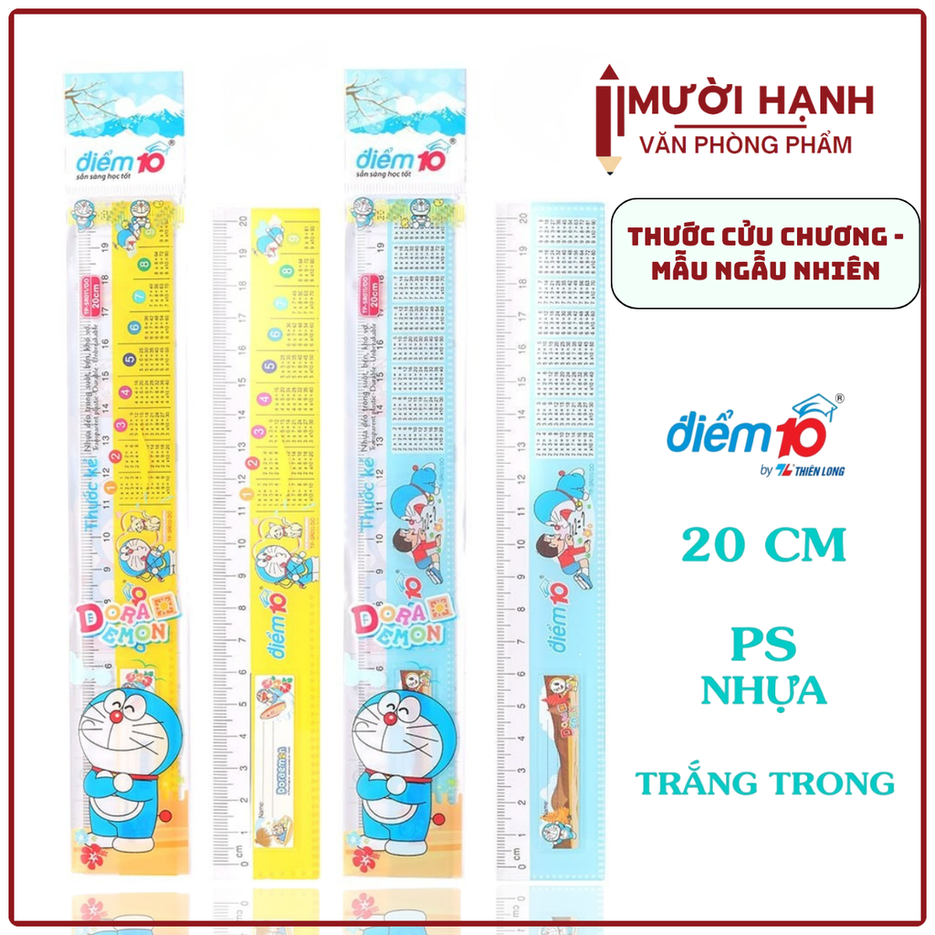 TL - Thước Bảng Cửu Chương Doremon SR011/DO (10 Cây/ Bó; 200 Cây/ Thùng)