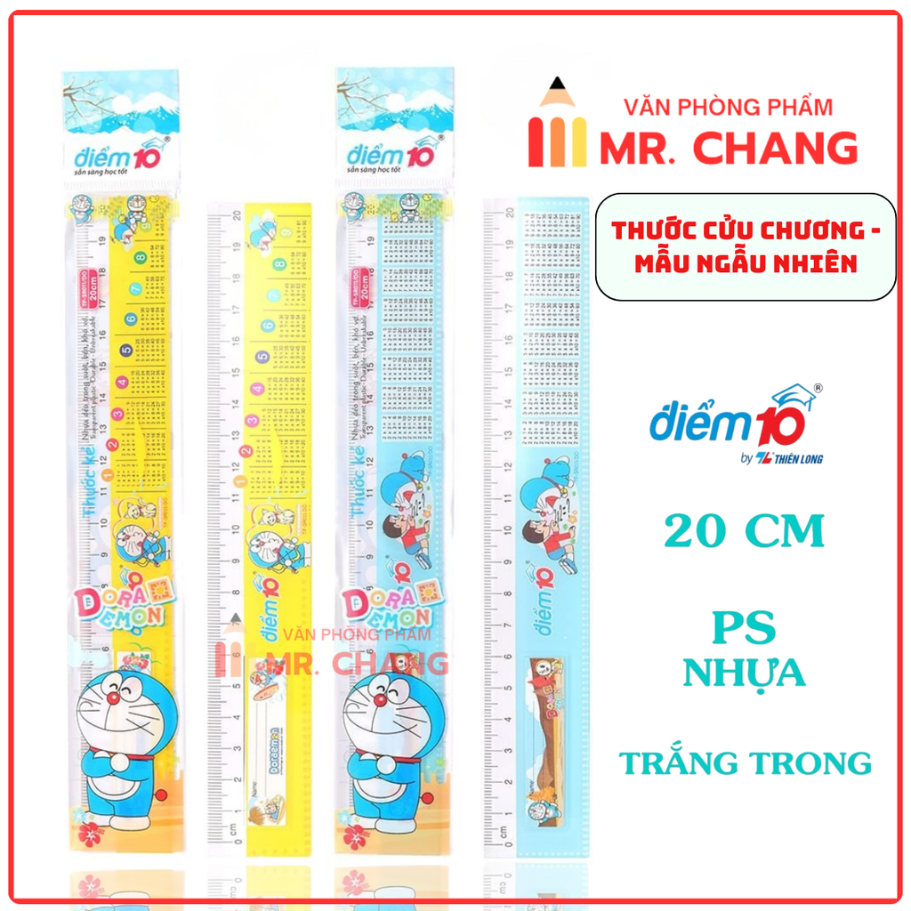 TL - Thước Bảng Cửu Chương Doremon SR011/DO (10 Cây/ Bó; 200 Cây/ Thùng)