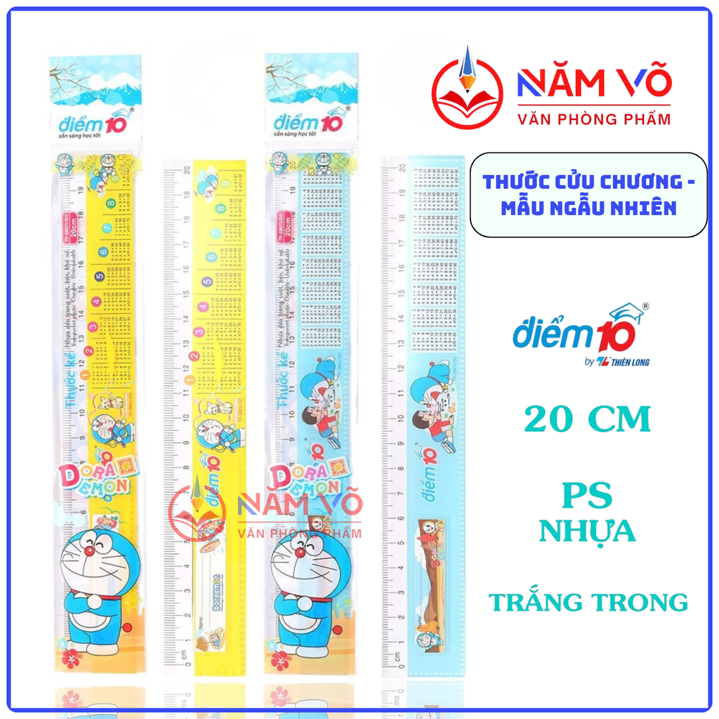 TL - Thước Bảng Cửu Chương Doremon SR011/DO (10 Cây/ Bó; 200 Cây/ Thùng)