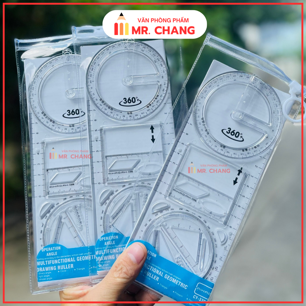Thước Đa Năng Bộ Aihao 3306 (48 Cái/ Hộp) (432 Cái/ Thùng)
