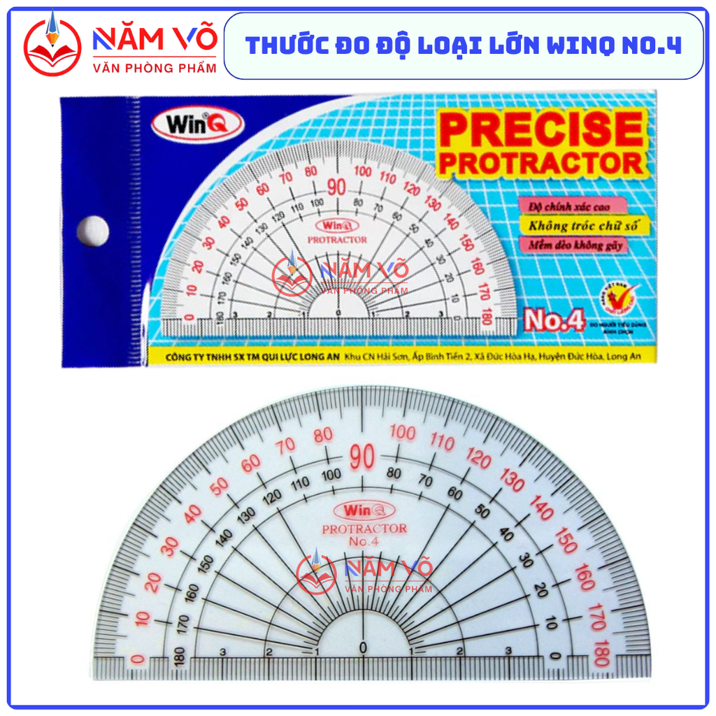 Win Q Thước Dẻo Đo Độ Loại Lớn Số 4 No4 (50 Cây/Hộp; 30 Hộp/ Thùng)