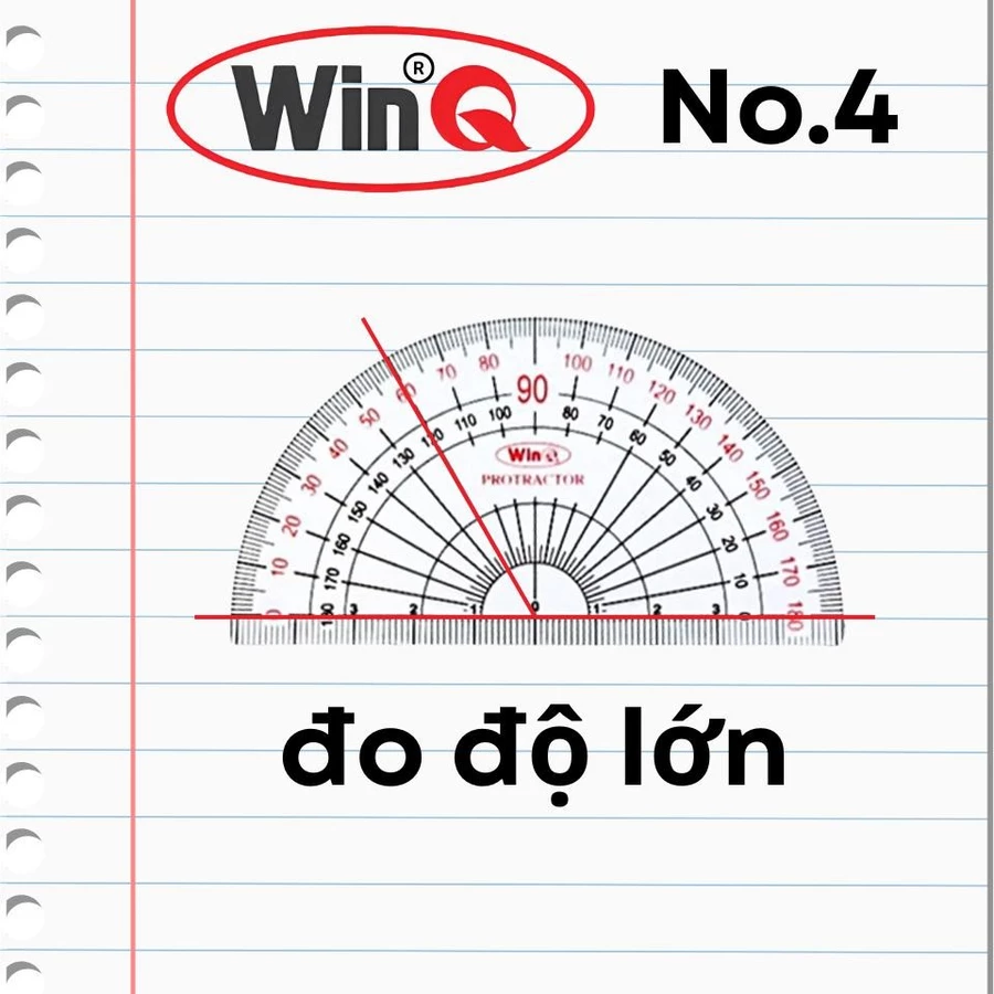 Win Q Thước Dẻo Đo Độ Loại Lớn Số 4 No4 (50 Cây/Hộp; 30 Hộp/ Thùng)