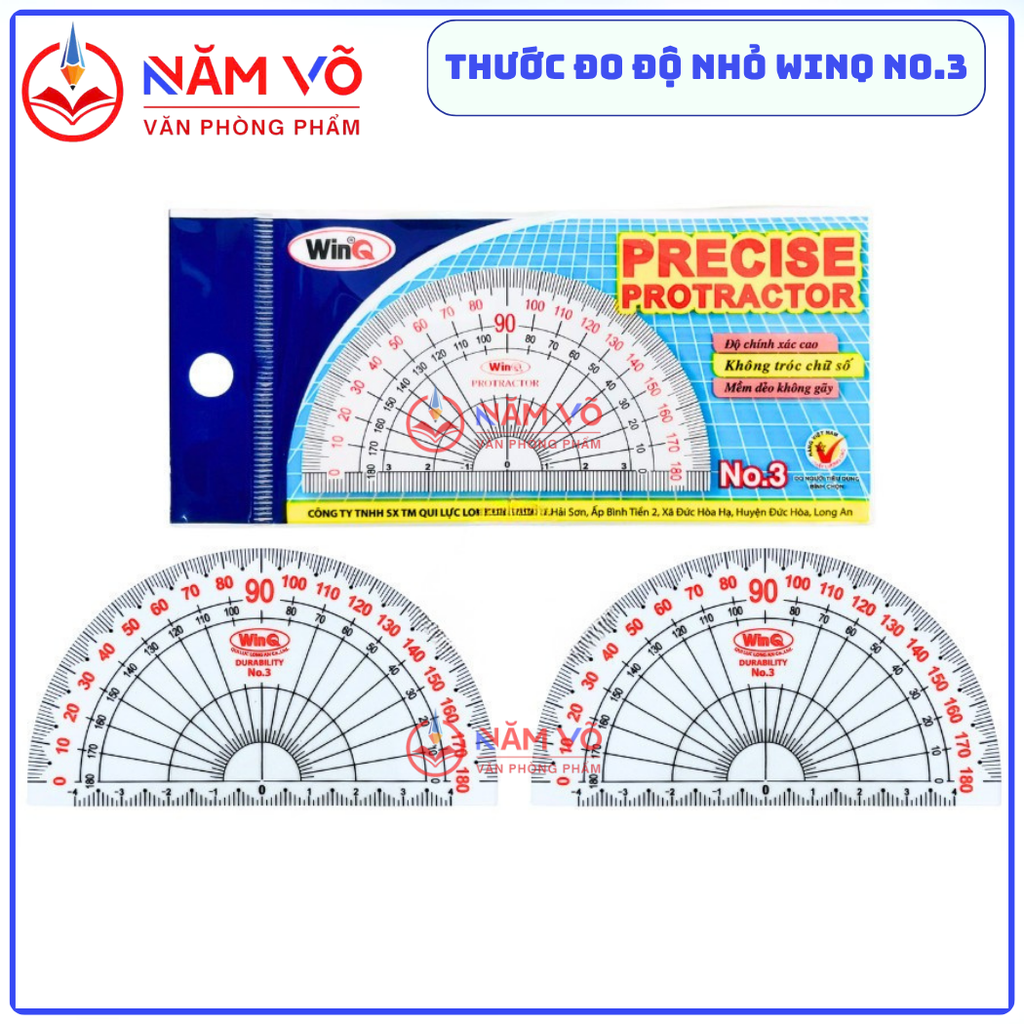 Win Q Thước Dẻo Đo Độ Nhỏ Số 3 NO3 (50 Cây/Hộp; 50 Hộp/ Thùng)