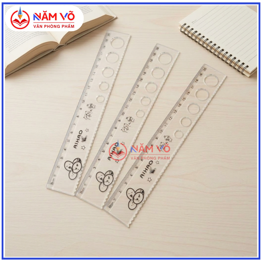 Thước Kẻ Aihao AH166 (100 Cây/Lon; 24 Lon/ Thùng)