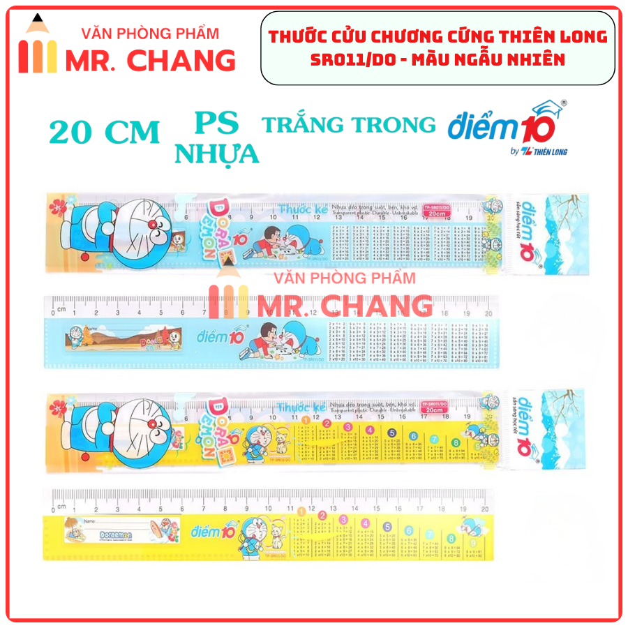 TL - Thước Bảng Cửu Chương Doremon SR011/DO (10 Cây/ Bó; 200 Cây/ Thùng)