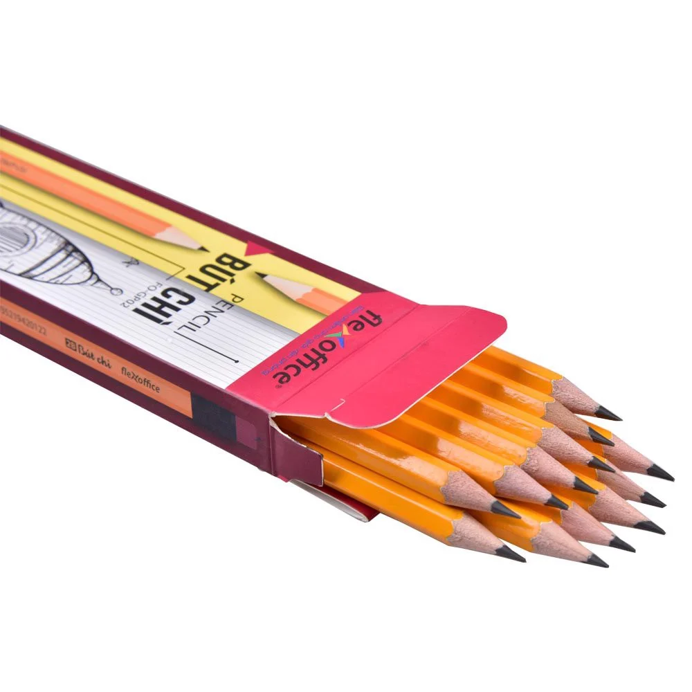 TL - Bút chì gỗ màu vàng 2B FO-GP02 (12 Cây/Hộp)