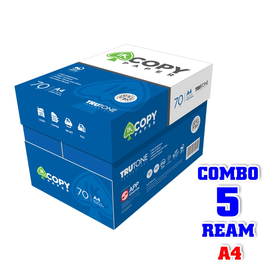 TL - Giấy A4 IK 70gms (500 tờ/Ream) (5 ream/Thùng)