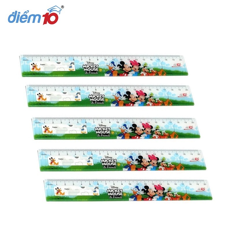 TL - Thước Nhựa Dẻo Thẳng Hình Mickey SR-029/MI - 20cm