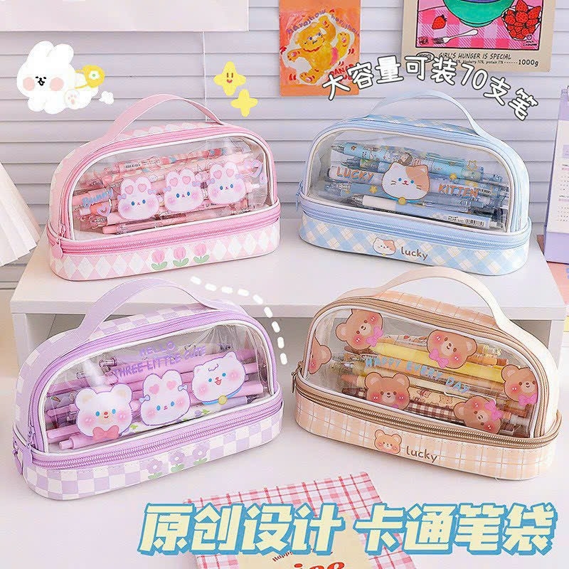 Túi đựng Bút Lớn 2 Tầng