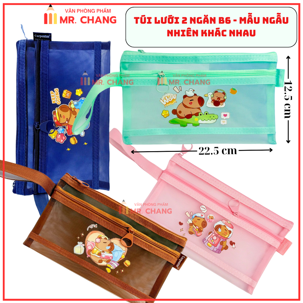 Túi Lưới 2 Ngăn Có Hình B6 6653 (12,5cm x 22,5cm) (12 Cái/ Bịch; 1200 Cái/ Thùng)