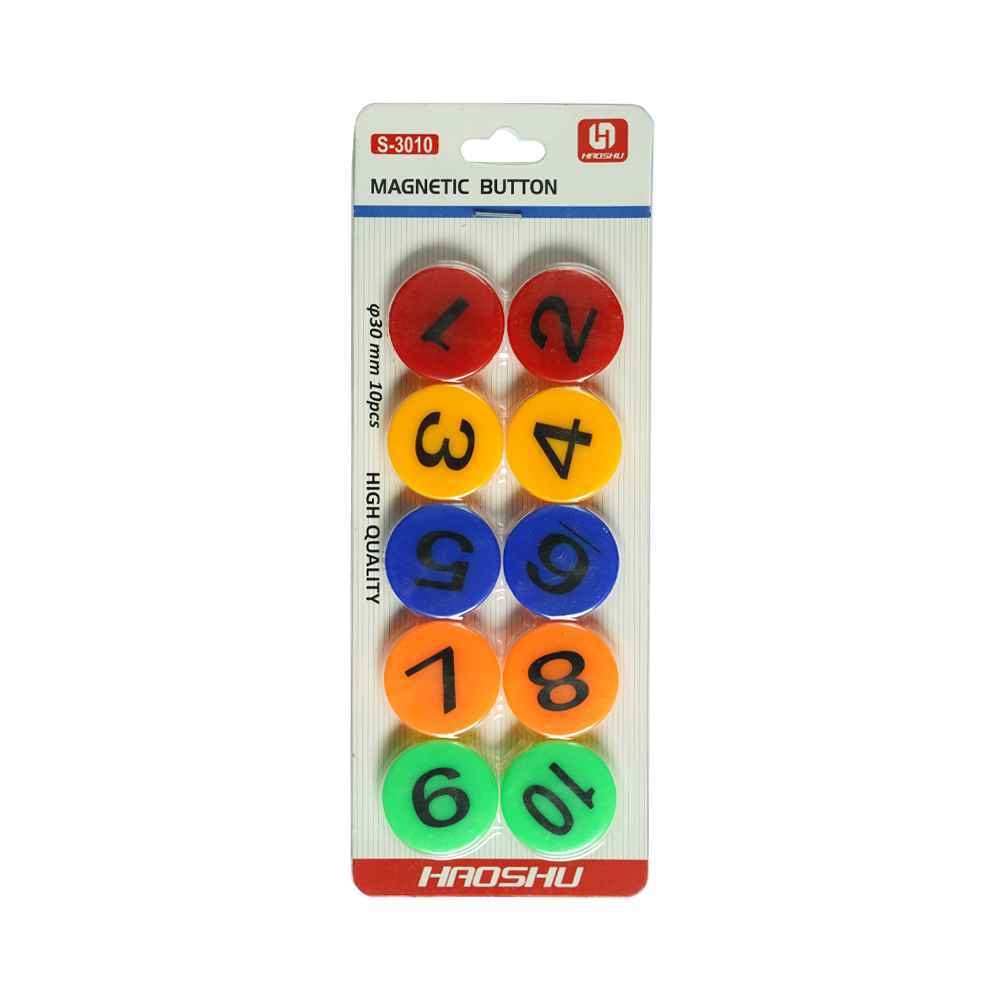 Nam Châm Bảng Từ Vỉ 10 Cục 3010S Đường Kính 30mm (10 Cục/Vỉ; 100 Vĩ/ Lốc; 400 Vĩ/ Thùng)