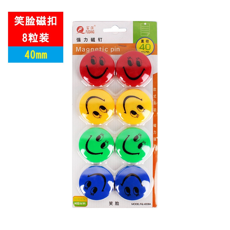 Nam Châm Bảng Từ Vỉ 8 Cục 4008 Đường Kính 40mm (8 Cục/Vỉ; 100 Vĩ/ Lốc; 400 Vĩ/ Thùng)