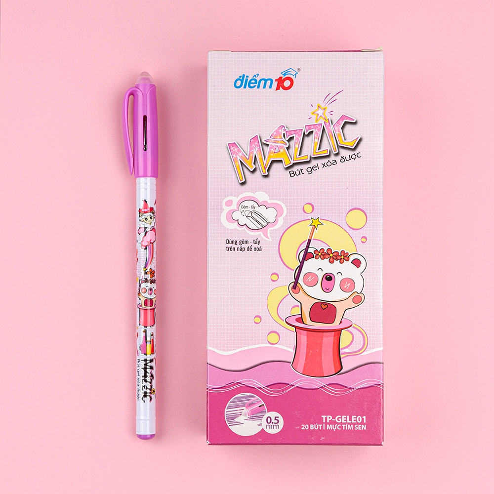 TL - Bút TP-GELE01 Xóa Được (Xanh, Tím) (20 Cây/Hộp; 48 Hộp/ Thùng)