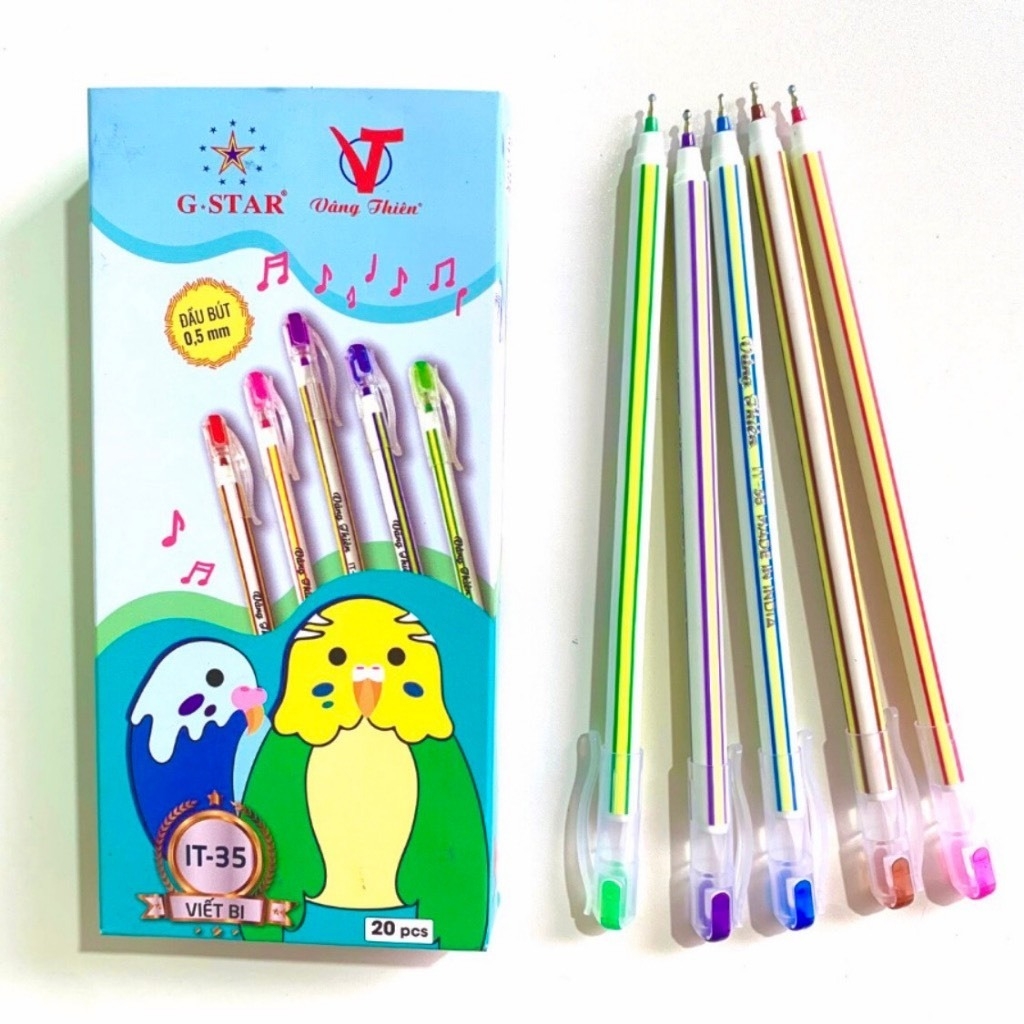 G-Star Bút Bi Ấn Độ (Bút Nến) (Xanh, Đen) IT 35 (20 Cây/Hộp; 100 Hộp/Thùng)