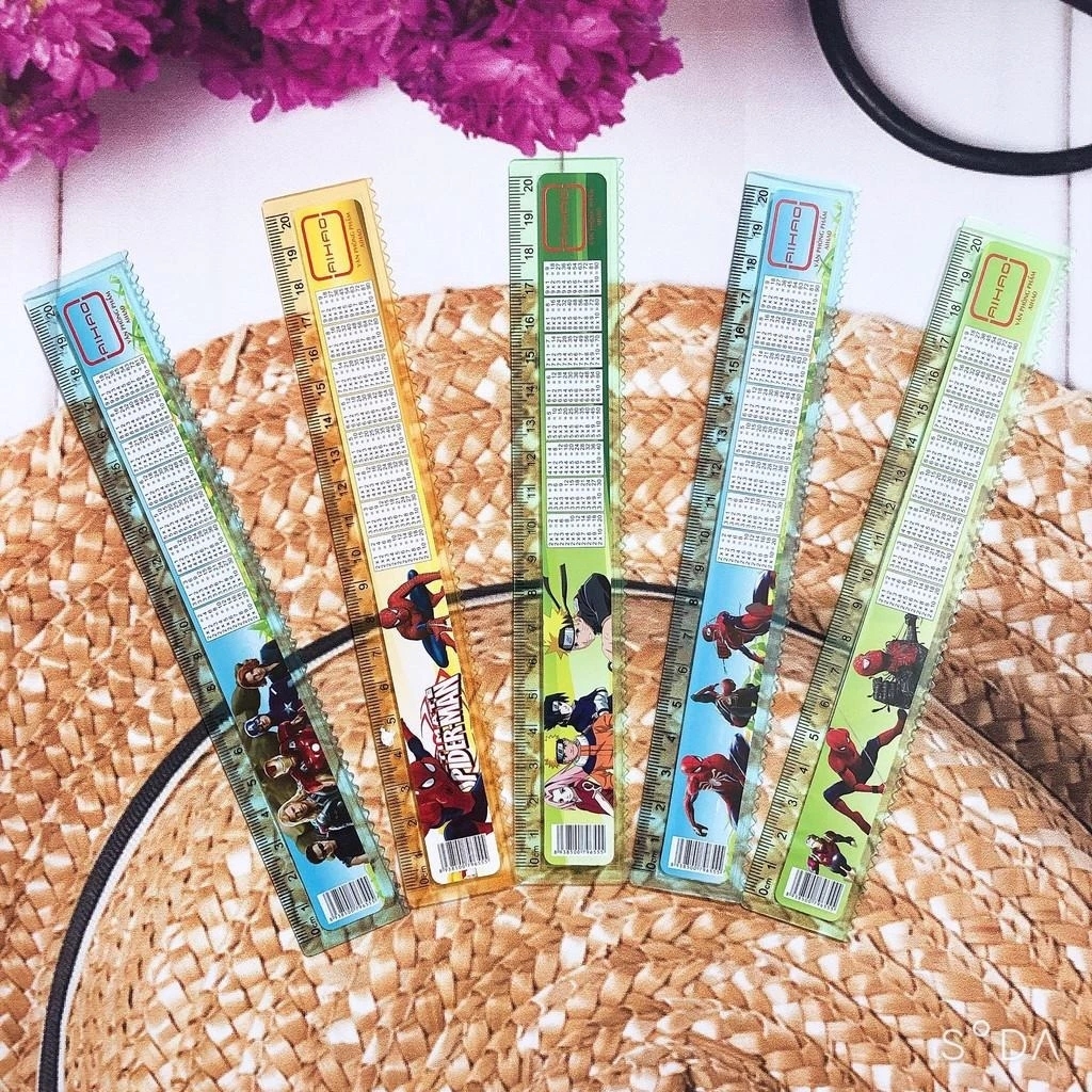 . Thước CỬU CHƯƠNG AIHAO 20CM AH0124; AH-20 (100 Cây/Lon; 24 Lon/ Thùng)