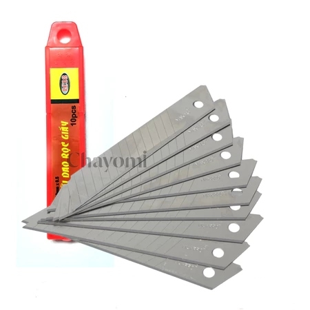 G-Star Lưỡi Dao Rọc Giấy Loại Lớn 18mm LC18 (10 Lưỡi/Tuýp; 10 Tuýp/ Hộp; 30 Hộp/ Thùng)