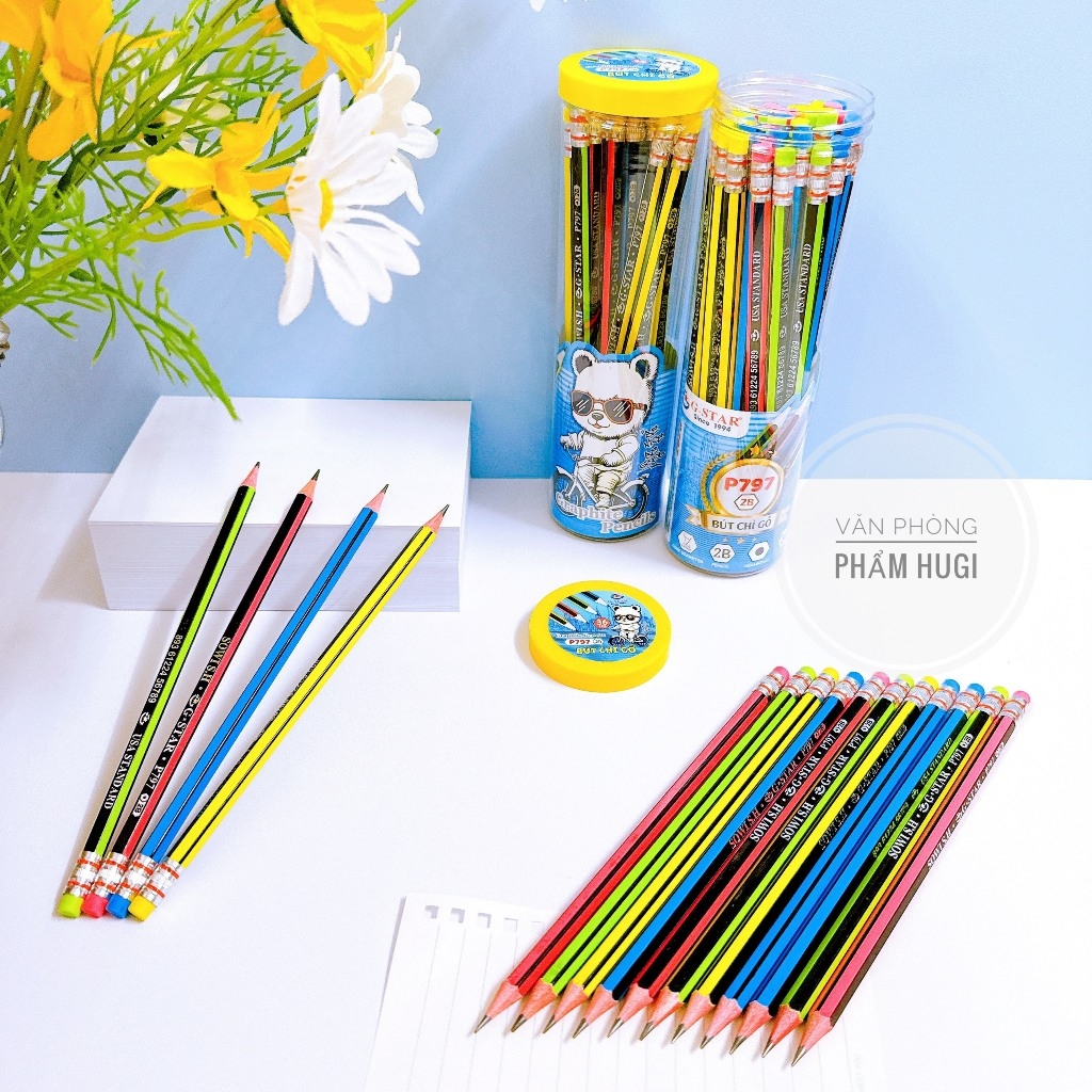 G Star Lon Bút Chì Gỗ P797 (36 Cây/ Lon; 12 Lon/ Lốc, 48 Lon/ Thùng)