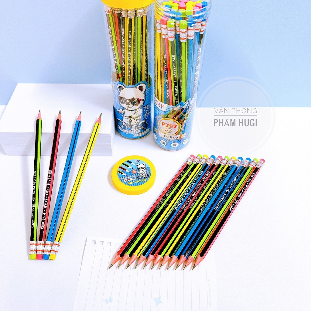 G Star Lon Bút Chì Gỗ P797 (36 Cây/ Lon; 12 Lon/ Lốc, 48 Lon/ Thùng)