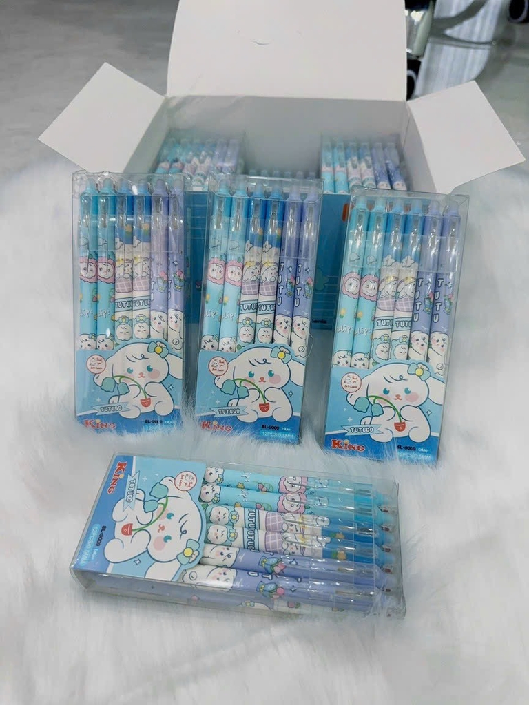 . Bút Gel Bấm Xóa Được HỘP KIẾNG VS, King (12 Cây/Hộp; 12 Hộp/Lốc; 16 Lốc/Thùng)