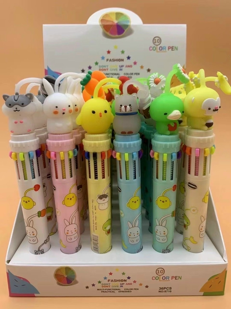 . Bút đầu thú 10 ngòi HLL-8108 (36 Cây/Hộp) (27 Hộp/Thùng)