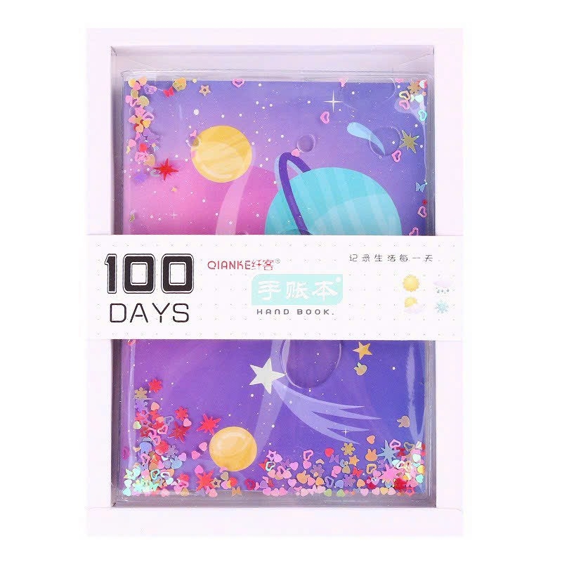 Sổ Tay A6 Nước Kim Tuyến 100 Days (160 Quyển/Thùng)