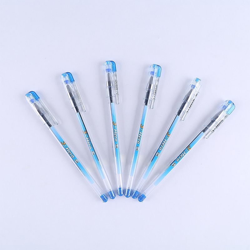 Gel Nước 3-Hero Ngòi 0.38mm (Xanh, Tím, Đỏ, Đen) (12 Cây/ Hộp)