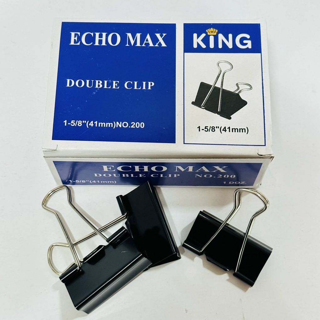 Kẹp Bướm Đen ECHO 41MM (12 Cái/ Hộp; 108 Hộp/Thùng)