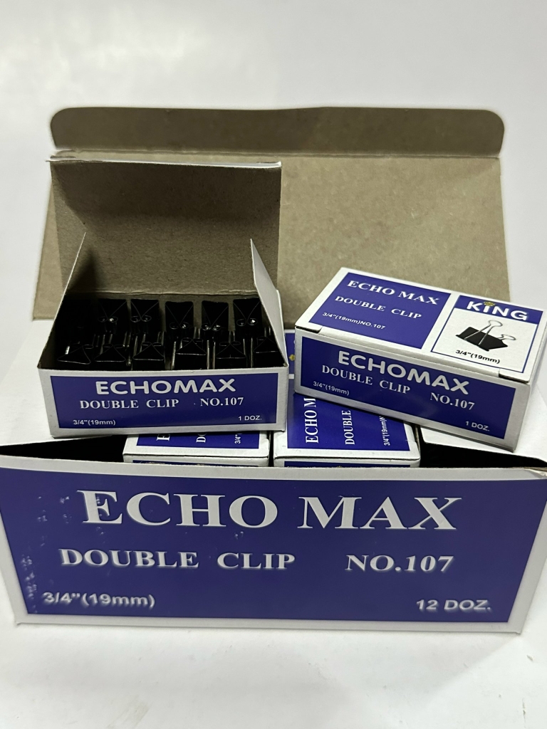 Kẹp Bướm Đen ECHO 41MM (12 Cái/ Hộp; 108 Hộp/Thùng)