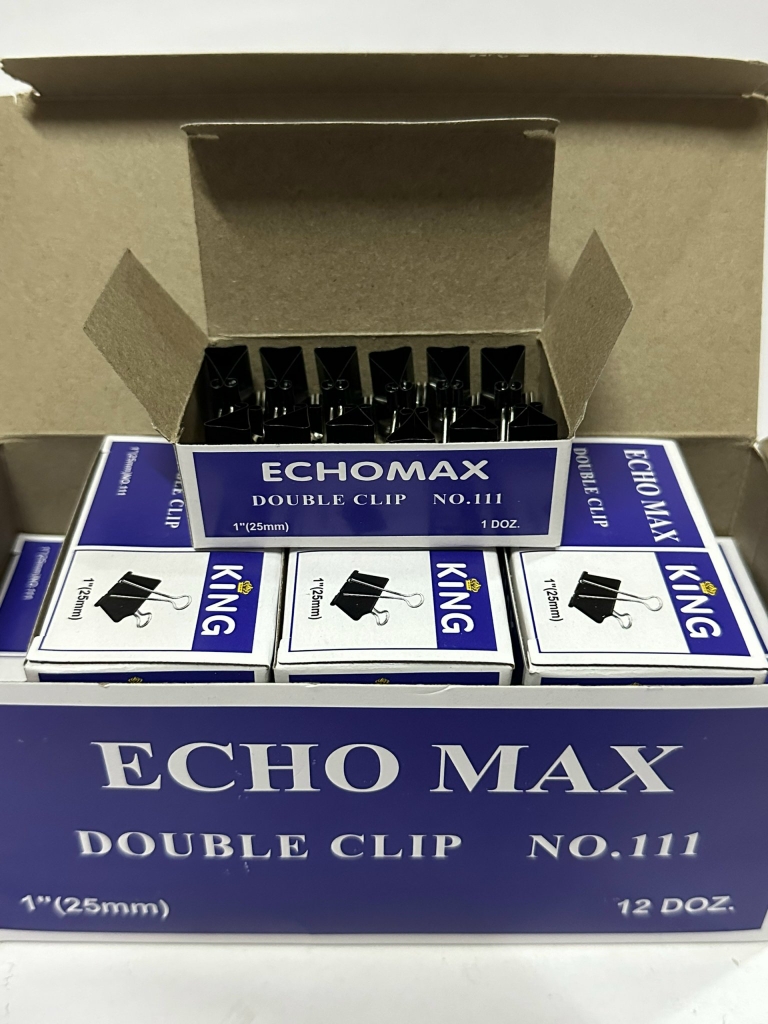 Kẹp Bướm Đen ECHO 41MM (12 Cái/ Hộp; 108 Hộp/Thùng)