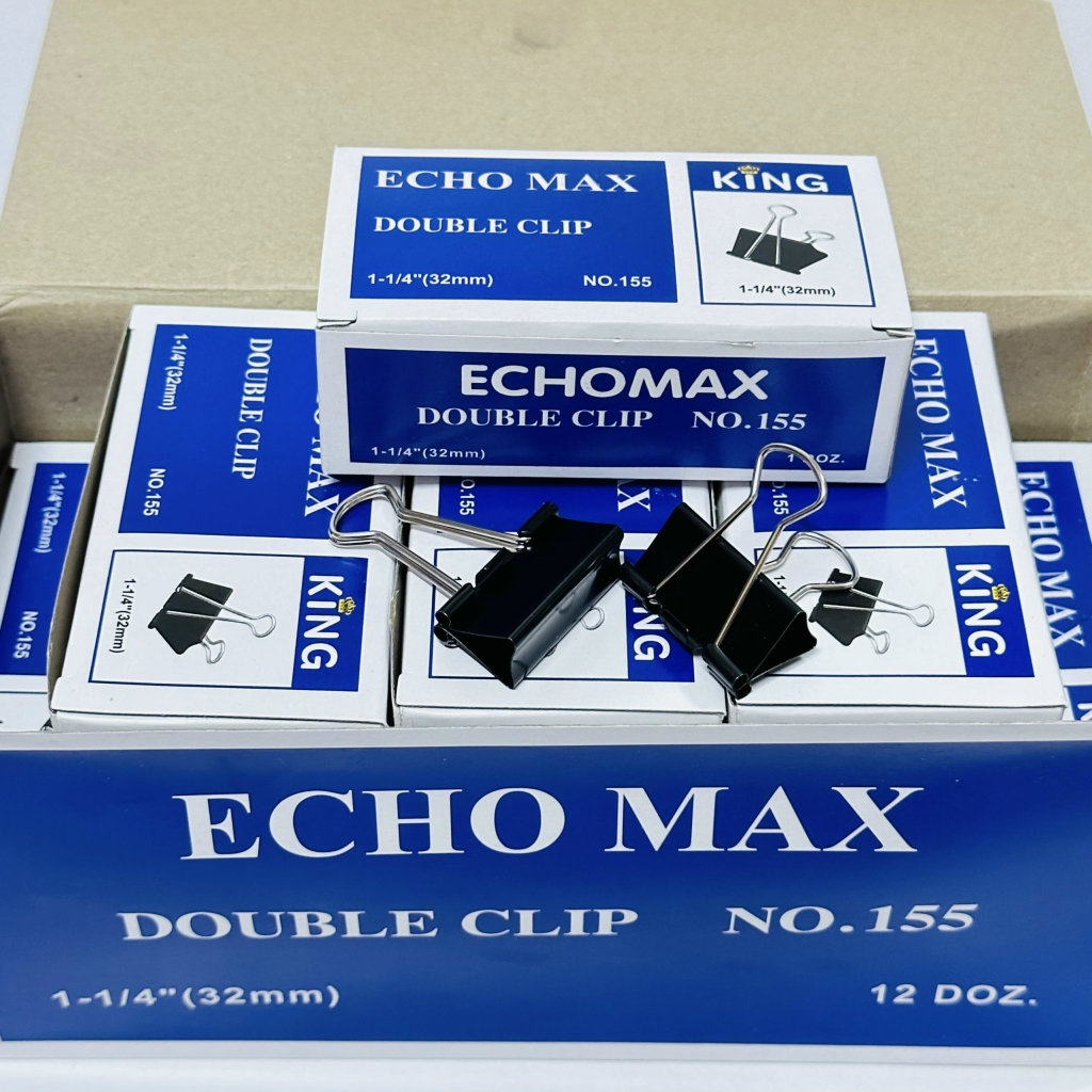 Kẹp Bướm Đen ECHO 41MM (12 Cái/ Hộp; 108 Hộp/Thùng)
